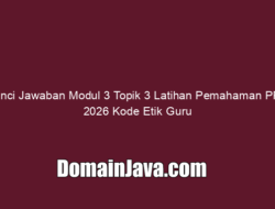 Kunci Jawaban Modul 3 Topik 3 Latihan Pemahaman PPG 2026 Kode Etik Guru